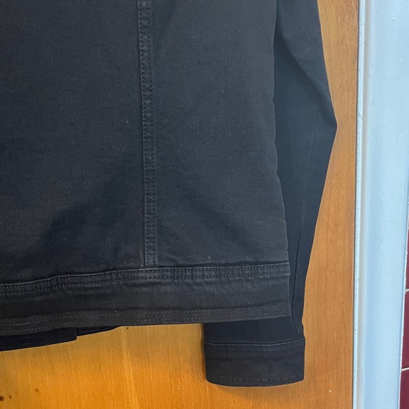 Universal Thread Black Denim Sherpa Lined Jacket NWOT - Picture 8 of 8
